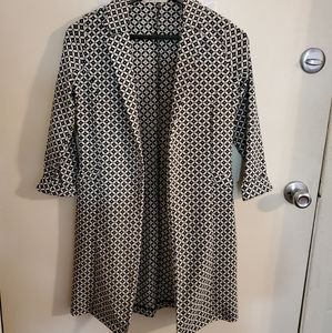 Must Have Pattered Open Breated Long Coat